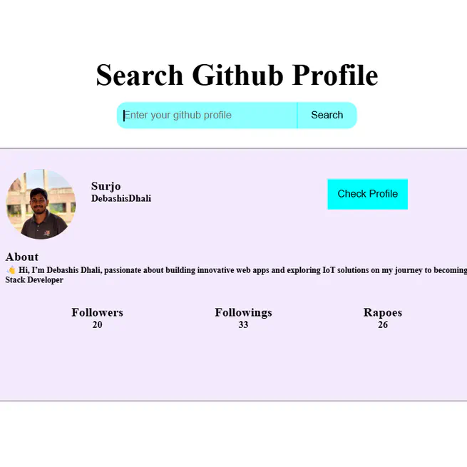 FindGithubProfile